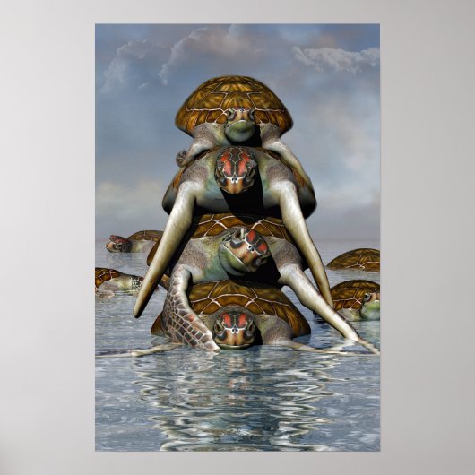 Liefde piramide poster (Voorkant)