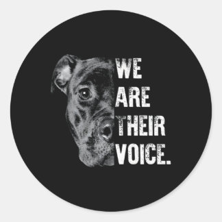 Liefde Pitbull, we zijn hun stem Ronde Sticker