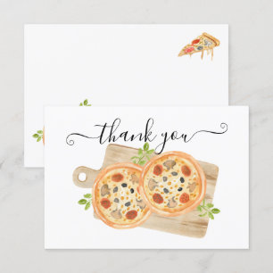 Liefde & Pizza Dankbriefje Kaart