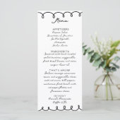 Liefde & Pizza | Whimsisch Menu (Staand voorkant)