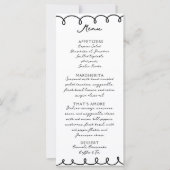 Liefde & Pizza | Whimsisch Menu (Voorkant)