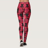 Liefde plaid leggings (Achterkant)