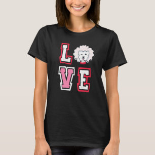 Liefde poedel dier pup puppy huisdier hond eigenaa t-shirt
