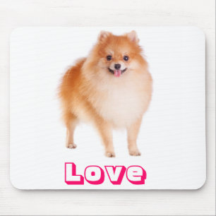 Liefde Pomeranian Pom Pom Puppy Hond Muismat