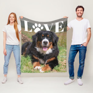 Liefde Pootafdruk FotoPop Fleece Deken