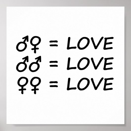 Liefde poster (Voorkant)