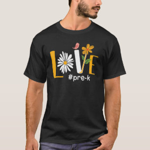 Liefde Pre Kinder Terug naar school 1e dag van de T-shirt