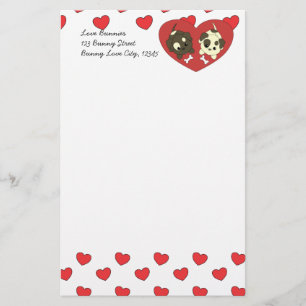 Liefde Puppies Briefpapier