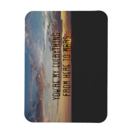 Liefde Quote Magnet, Zonsondergang, Coheed en Camb Magneet