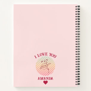 Liefde Quote Romantisch Kus Notitieboek