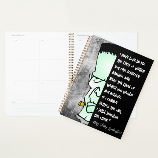Liefde & Rage Frankenstein's Monster, Shelley Quot Planner (Display)