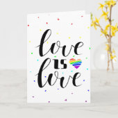 Liefde | Rainboogharten Kaart (Gele Bloem)