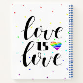 Liefde | Rainboogharten Notitieboek (Achterkant)