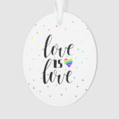 Liefde | Rainboogharten Ornament (voorkant)