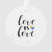 Liefde | Rainboogharten Ornament (voorkant)