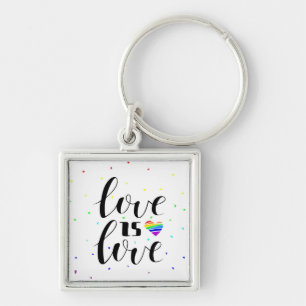 Liefde   Rainboogharten Sleutelhanger