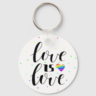 Liefde   Rainboogharten Sleutelhanger