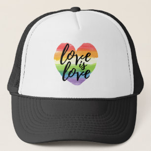 Liefde   Rainbow Waterverf Heart Trucker Pet