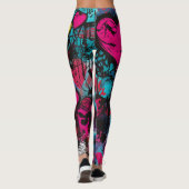 Liefde rebellen-graffiti harten leggings (Achterkant)