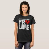 Liefde redt levens t-shirt (Voorkant volledig)