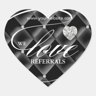Liefde Referrals Sticker Sieraden Hart