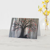 Liefde regeert neer sympathie kaart (Gele Bloem)