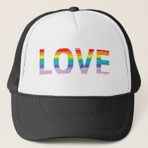 LIEFDE Regenboog LGBTQIA Vlag, Gay Pride Brief Trucker Pet