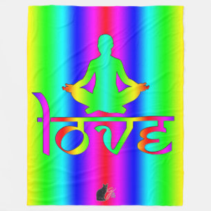 Liefde regenboogintens Fleece Blanket Deken