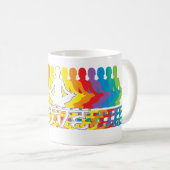 Liefde regenboogintjes Mok koffie (Voorkant rechts)