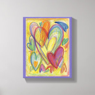 Liefde regenboogkunst schilderen Canvaskunst afdru Canvas Afdruk