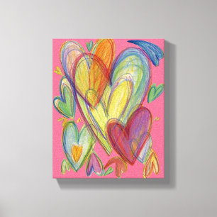 Liefde regenboogkunst schilderen Canvaskunst afdru Canvas Afdruk