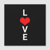 Liefde Rode Hart Schattig Valentijnsdag Wit Zwart (Voorkant)