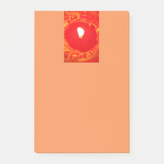Liefde, rode kaars lichtpost, kerstmis post-it® notes (Voorkant)