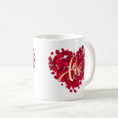 Liefde Rode Kleur Koffiemok (Voorkant rechts)