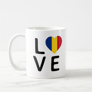 Liefde - Roemeense vlag Koffiemok