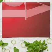 Liefde Romance Rode Roze Theedoek (Gevouwen)