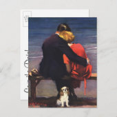  liefde, Romance, romantisch, sparen de Datum Aankondigingskaart (Voorkant / Achterkant)