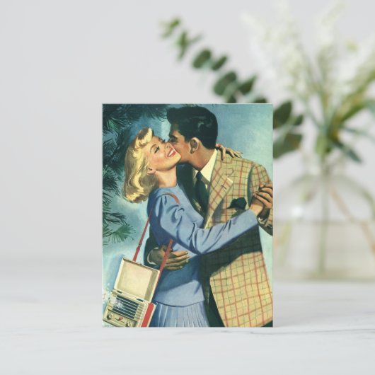  liefde, Romance, romantisch, sparen de Datum Aankondigingskaart (Staand voorkant)