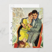  liefde, Romance, romantisch, sparen de Datum Aankondigingskaart (Voorkant / Achterkant)