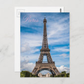 Liefde & Romance Stad van Paris Eiffeltoren Frankr Briefkaart (Voorkant / Achterkant)