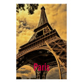 Liefde & Romance Stad van Paris Eiffeltoren Frankr Perfect Poster (Voorkant)