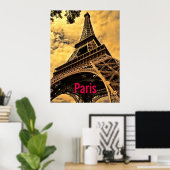 Liefde & Romance Stad van Paris Eiffeltoren Frankr Poster (Thuiskantoor)