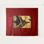 Liefde & Romance Stad van Paris Eiffeltoren Frankr Wandkleed (Voorkant (horizontaal))