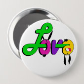 Liefde Ronde Button 4,0 Cm (Voorkant /achterkant)