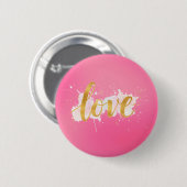 Liefde Ronde Button 5,7 Cm (Voorkant /achterkant)
