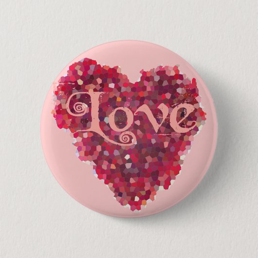 Liefde Ronde Button 5,7 Cm (Voorkant)