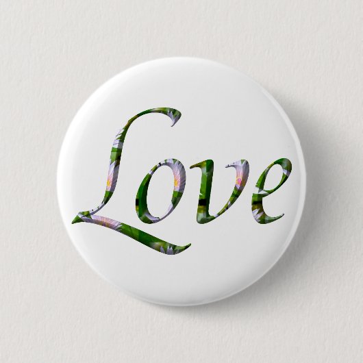 Liefde Ronde Button 5,7 Cm (Voorkant)