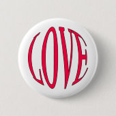 Liefde Ronde Button 5,7 Cm (Voorkant)