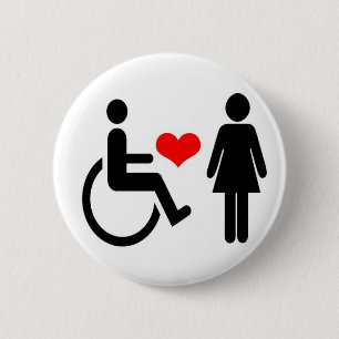 liefde ronde button 5,7 cm