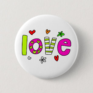 liefde ronde button 5,7 cm